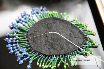 3D Ročno nosorogovo beaded obliži za oblačila DIY sew na Epaulette vezenje aplicirano dekorativni bleščica Parches cvetlični
