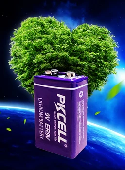 3Pcs ER9V 1200mAh 9V baterija Li-SOCl2 Litijeva Baterija Za Dima alarm litij-ionska baterija 6LR61 6F22 9V Batteria