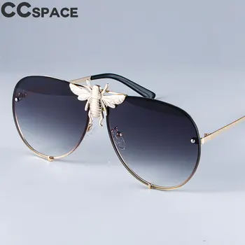 47850 Luksuzni Kovinski Veliko Čebel Pilotni sončna Očala Gradient Leče UV400 Retro Moški Ženske Odtenki