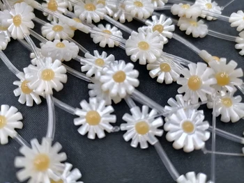 5 Kos 10/12 mm Naravnih Cvet biserovine Lupina Kroglice Za Izdelavo DIY Ogrlica Nakit Daisy Cvet Lupina Kroglice Moda