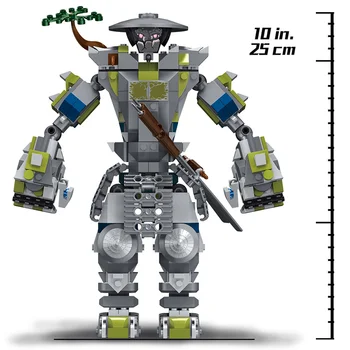 565Pcs gradniki Združljiv Meche Serije Oni Titan Bojevnik Roboti gradniki Združljive Opeke Igrače za Otroke