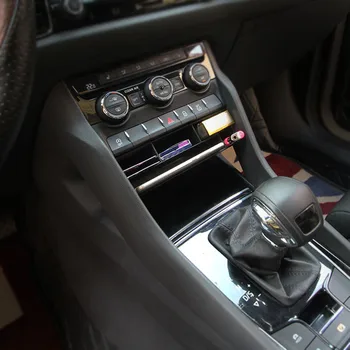 ABS Avto Armrest Vode Pokal Škatla za Shranjevanje Centralne sopotnikov Sedež, Škatle za Rokavice Organizator za Skoda Kodiaq GT 2017 2018 2019