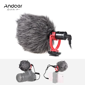 Andoer AD-M2 fotoaparat kondenzatorja karaoke lavalier mikrofon za računalnik launchpad Mic 3,5 mm Vtič za iPhone 6/ 6plus mikrofon