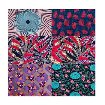 Ankara Afriki Natisne Mozaik Tkanine Pravi Vosek Tissu Obleko Sew Obrti DIY Opremo Tekstilni Material Poceni Visoko Kakovost Vzorcev