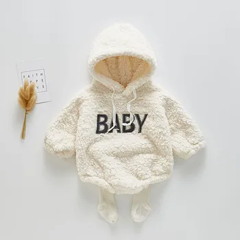 Baby Girl Obleke 2019 Zimski Modeli Ženskih Baby Crossocheilus Romper Črke Iti Ven Plezanje Oblačila Baby Dekle Romper