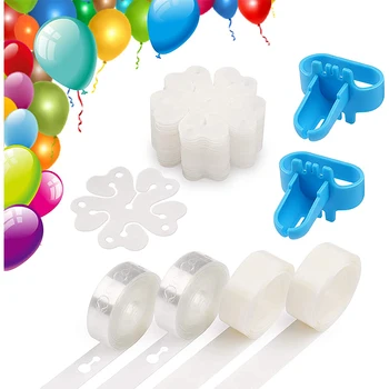 Balon Okrasitev Trak Kit za Arch Garland Balon Vezava Orodje Pika Lepilo Cvet Sponke za Stranko Poroko, Rojstni dan, Božič Baby Kažejo