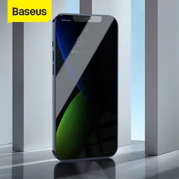 Baseus 2Pcs/Veliko Celoti steklenim pokrovom Za iPhone 12 12 Pro Anti-Peeing Screen Protector Steklo Na iPhone 12 Pro Max Zaščitna Stekla