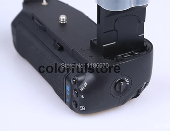 Baterija Strani Grip Ročaj Imetnik Pack 2-Korak Navpično Moč Sprožilec Za Canon EOS 7D DSLR Fotoaparata SLR zamenjajte BG-E7 +2 x LP-E6