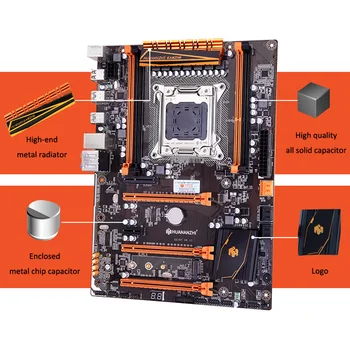 Blagovne znamke matično ploščo na prodajo HUANANZHI X79 matično ploščo z M. 2 slot, PROCESOR Intel Xeon E5 1650 V2 hladilnik z RAM-a, 16 G(4*4G) REG ECC