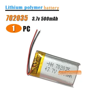 Brezplačna dostava Polimer baterija 500 mah 3,7 V 702035 pametni dom MP3 zvočniki Li-ionska baterija za dvr,GPS,mp3,mp4,mobitel,zvočnike