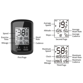 Brezplačna Dostava za Kolo z Brezžičnim GPS Kolo merilnik Hitrosti IPX7 Nepremočljiva prevožene poti z Samodejne osvetlitve Ozadja LCD Visoke Kakovosti