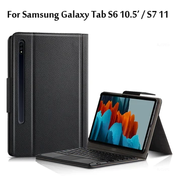 Brezžično tipkovnico Bluetooth ohišje Za Samsung Galaxy Tab S6 10.5 T860 T865 kritje Za Zavihek S7 11