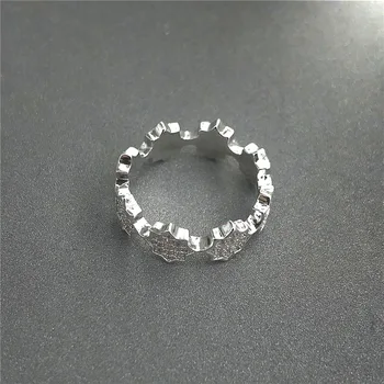 Cheny s925 sterling srebrni prstan decembra nov izdelek star prstan ženska moda osebnost, enostavna in vsestranska bolgarski slog