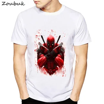 Deadpool majica s kratkimi rokavi moški modni mrtvih bazen anime t-shirt Kul Moški tshirt oblačila bombaž moški tees plus velikost poletje vrhovi