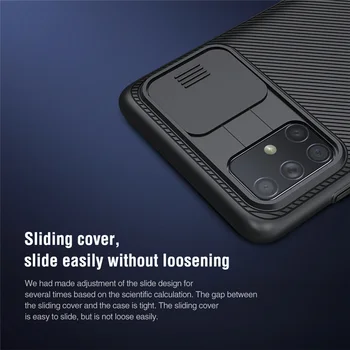 Debelo 10piece/veliko Za Samsung Galaxy A71 Primeru Zajema NILLKIN Potisnite Pokrov Kamere Varstvo Primeru Zajema Anti-skid Pokrov