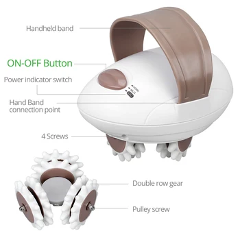 DIOZO 3D Električna Telo Massager Roller Telesa, Hujšanje, Masažo Orodje Vitkejše Noge Roko Roller Massager Stroj