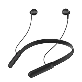 EARDECO Usnje Neckband 24 Ur Predvajanje Bluetooth Slušalke Stereo Slušalke Brezžične Slušalke Slušalke Športne Slušalke, Mikrofon