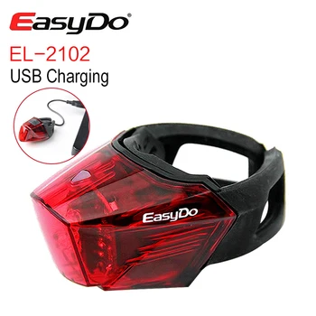EasyDo USB Obdavčljivi Kolo Zadnje Luči Izposoja LED Svetilka za Gorsko Cesto, MTB Sedežna Kolesarska Luč Nepremočljiva Luces Bicicleta