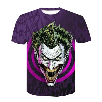 Film Klovn Joker 3D Tiskanja Tshirt Moški Ženske Hip Hop Ulične Tee T shirt Poletje Najnovejši Kul mens Oblačila Najstnik Vrhovi