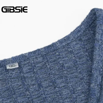 GIBSIE Plus Velikost Elegantno Surplice Vratu Dolg Rokav A-line Oblačenja Žensk Trdnih Visoko Pasu Midi Obleke, Casual 2020 Jesen Zima
