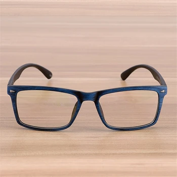 GLAUS Očala za Moške in Ženske Spolne Lesene Vzorec Modni Retro Optični Spektakel Očala Očala Okvir Letnik Očala