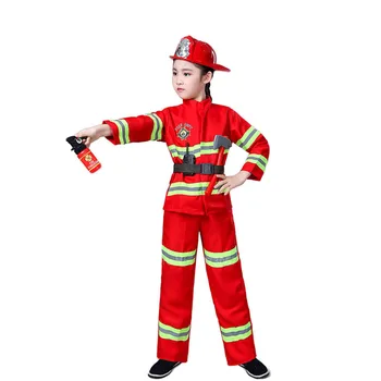 Halloween Kostumi za Fante Karneval Otroci, Dekleta, Gasilec Firghter Sam Cosplay Enotna Vojska bo Ustrezala Šolskih dosežkih