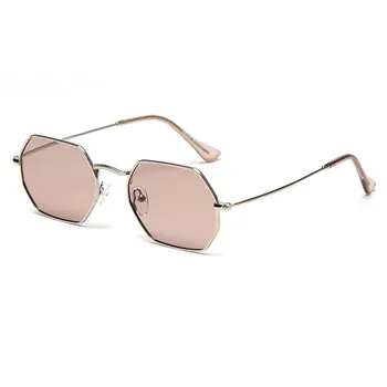HBK Kovinsko Retro Kvadratek Polarizirana sončna Očala Nezakonitih Okvir Modna sončna Očala Za Moške In Ženske UV400 Očala