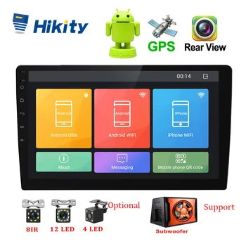 Hikity Android 8.1 2 din avtoradio GPS 2 DIN Avto Multimedijski Predvajalnik 2.5 D 10.1
