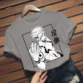 Jujutsu Kaisen Anime Graphic Tee Manga Hip Hop Unisex Prevelik T Shirt Harajuku