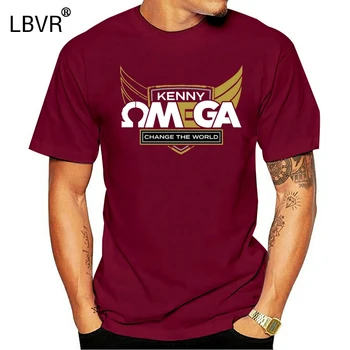 Kenny Omegar Aew Spremeniti Svet Majica Normalno Krog Vratu Tee Shirt Pismo Nov Modni Oblikovalec Pomlad Fit Majica