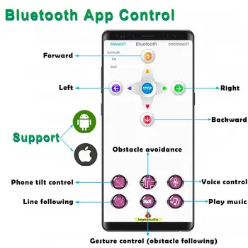 Keyestudio Desktop Mini Bluetooth Smart Robot Komplet V3.0 za Arduino Robot STEBLO/Support Mixly bloki kodiranje
