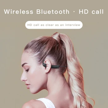 Kostno Prevodnost Slušalke HD Voice Bluetooth 5.0 G100 Brezžične Slušalke z Mikrofonom Šport na Prostem, ki Niso V uho Gaming Slušalke