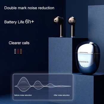 Lasmex E5 TWS Slušalke držalo za uho Bluetooth5.0 400mA Brezžični Inear Slušalke Nepremočljiva Šport Čepkov Mikrofonom za Pametni telefon