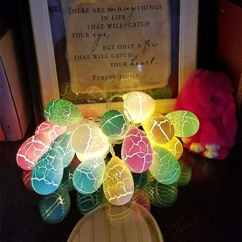 LED pisanica Svetlobe 10/20/40leds Velikonočno Dekoracijo Niz Luči Doma Počitnice svate Velikonočni Okras Garland