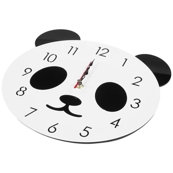 Lep Panda Ure Stenske Nalepke Za Otroke Sobe Stenske Ure Doma Dekoracijo Ura Nalepke