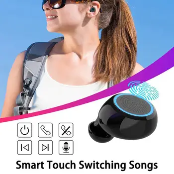 M11 TWS Mini Slušalke IPX7 Nepremočljiva Brezžične Bluetooth Slušalke za Zmanjševanje Hrupa Z LED Digitalni Zaslon Hi-fi Stereo Slušalke