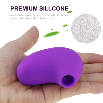 Mini Oralni Seks Bedak Vibrator 10 Vzorcev Nepremočljiva Polnilni Nastavek Stimulator G-Spot Simulator Klitoris Sex Igrača za Ženske