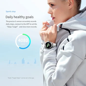 Moda Pametno Gledati 2020 Ženske IP68 vodotesen Multi-šport načini Pedometer Srčni utrip smartwatch Fitnes Zapestnica za Lady