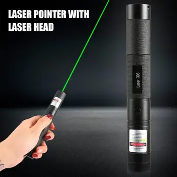 Močno Laser 303 Nastavljiv Fokus 532nm Zeleno Lasersko Svetlobo Prenosna Svetilka 303 532nm svinčnik high power zeleni laser TSLM1