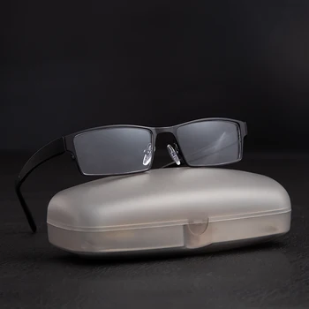 Moški Titanove Zlitine Očala Okvir za Moške Očala Prilagodljiv Templjev Noge IP Galvanizacijo Zlitine Material,Polno Rim in Pol Platišča