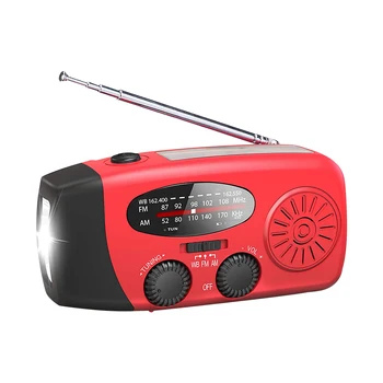 Multifunkcijski Vroče Prodaje Radio Večnamensko Radio Strani Ročice Sončne USB Charge WB Radio, Svetilka Power Bank
