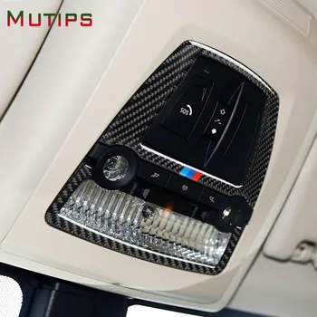 Mutips Ogljikovih Vlaken Branje Svetlobni Okrasni Pokrov Nalepke Trim Notranja Oprema za BMW Serie 5 F10 5GT F07 x3 f25 x4 f26