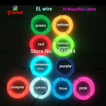Najnovejši tip 10 Barv Izberite 5V USB 3.2 mm varčevanja z Energijo, EL Žice, Vrvi, Trakovi, Avto DJ Party Dekorativni Neon Žareče Svetlobe cev