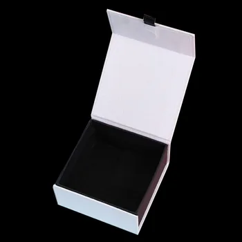 Nakit embalaža primerih prstan uhani magnetne sponke za škatle nakit bela obeski darilo polje prenosni z ogrlico škatle nakit