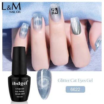 Nebo Bleščice Cat Eye Gel lak za Nohte Magenet Gellak Shinning DIY Nail Art ibdgel 15ml Cat Eye Gel za nohte