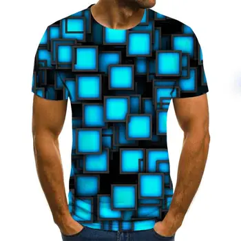 New vroče razprodaja moških oblačil 2020 3D moška T-Shirt Poletje natisnjeni športna majica Plus velikost O-Vratu kratek rokav fashion majica s kratkimi rokavi