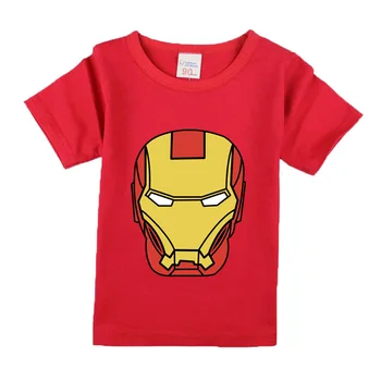 Novi Fantje Superheroj T Srajce Marvel, Iron Man, Spiderman Ironman Print majica s kratkimi rokavi otroci Poletje Bombaž Hlače, Vrhovi Otrok Oblačila