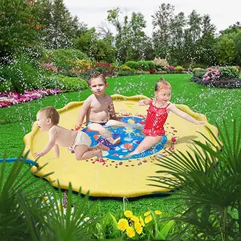 Novo 170 cm Napihljivi razpršeno Vodo Blazine Poletje Otroci Igrajo Voda Mat Travnik Igre Pad Brizgalke, Igra Igrače na Prostem Kad Swiming Bazen