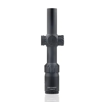 ODKRITJE taktično Lov Riflescope HD 1-4X24 IR Dolgo okularjem Osvetljeni R&G Teleskopsko Pogled Področje fit 30-06 308 AR15 M4