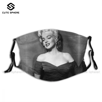Odraslih Srčkan Marilyn Monroe Obraza Maska Za Prah Stroj Uniques Poliester Obraz, Usta Masko S Filtrom